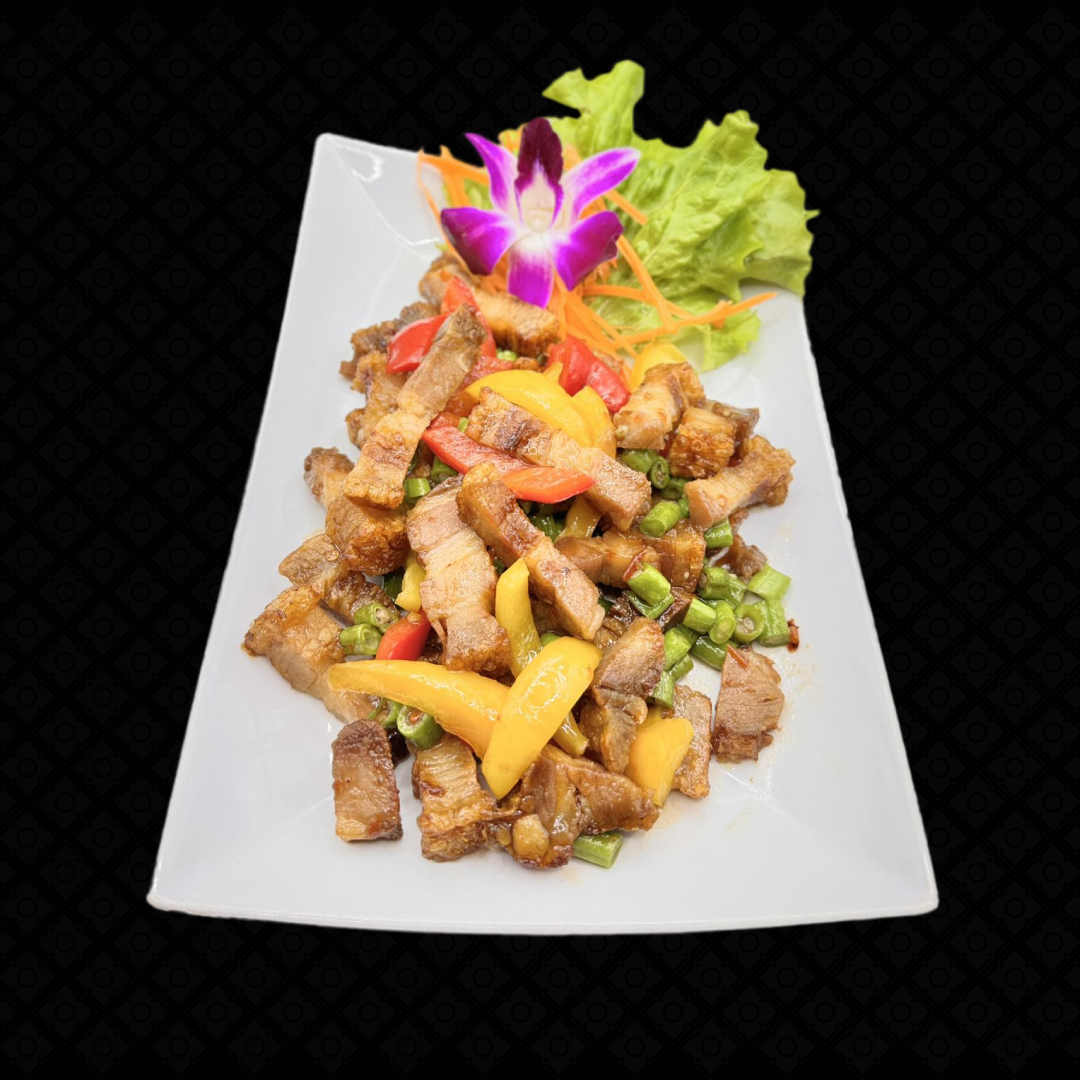 S02: Phad Kra Phrao Maiale / Manzo / Pollo / Maiale Croccante